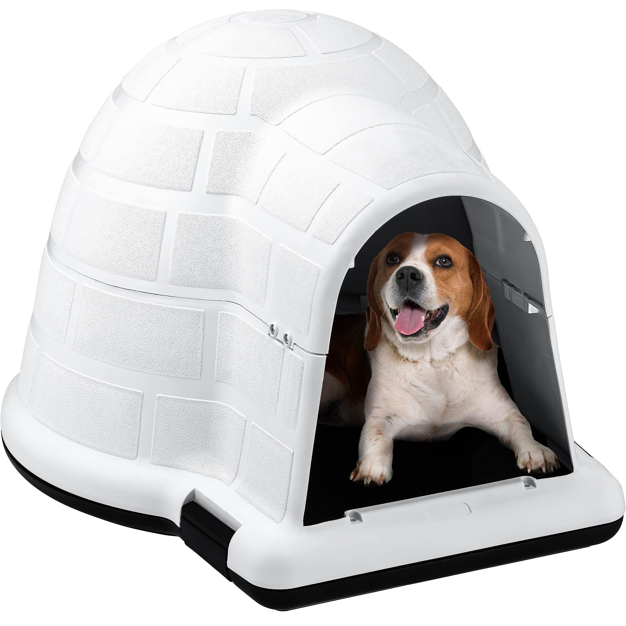 Moasis Plastic Igloo Dog House Insulated Doghouse Puppy Shelter with Air Vents Bed Bath Beyond 38272415