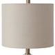 preview thumbnail 3 of 4, Polished Marble Style Buffet Lamp with Drum Shade - 35" - Brown