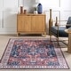 preview thumbnail 11 of 36, Nuloom Vita SplashGuard Vintage Medallion Machine Washable Area Rug