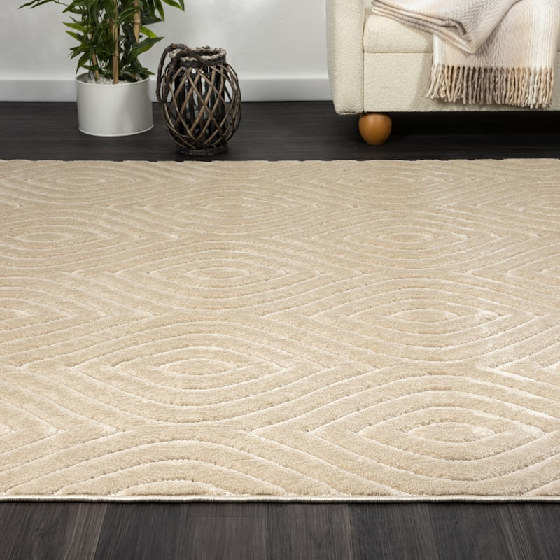 Sevita Modern Trellis Indoor/Outdoor Area Rug