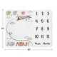 preview thumbnail 4 of 4, Vintage Airplane Boy Baby Monthly Milestone Blanket - Grey Yellow Orange Red White Blue Airplanes Air Plane Transportation Cloud
