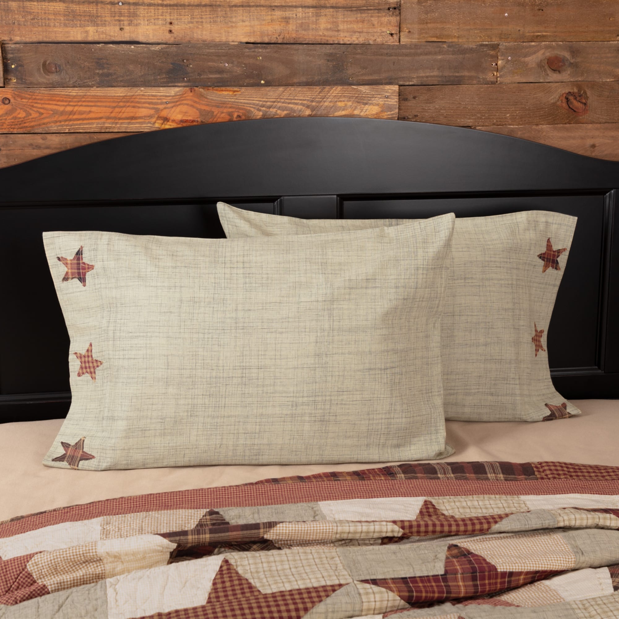 VHC Brands Abilene Star Cotton Pillow Case Set