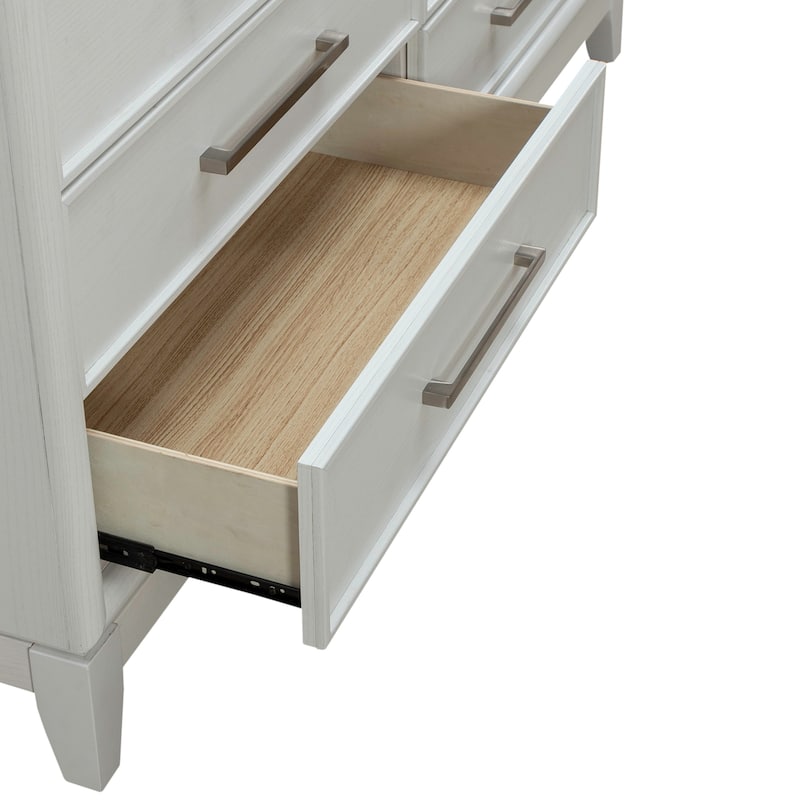 Liberty Furniture Reflections Upholstered Bed, Dresser & Mirror, Chest, Night Stand - King or Queen