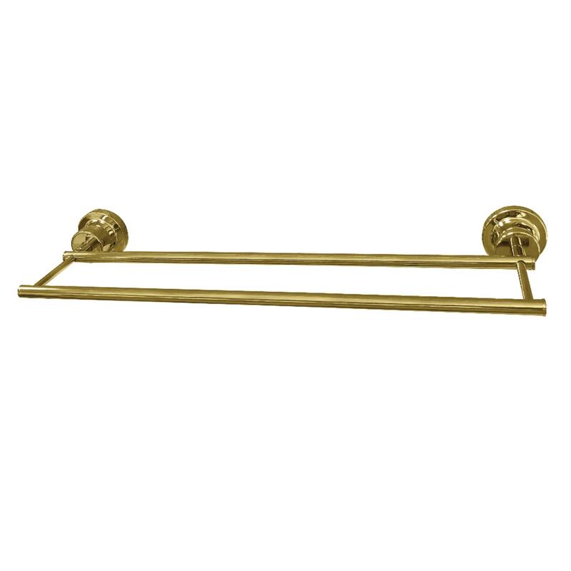 Kingston Brass Concord 18-Inch Double Towel Bar - Polished Brass