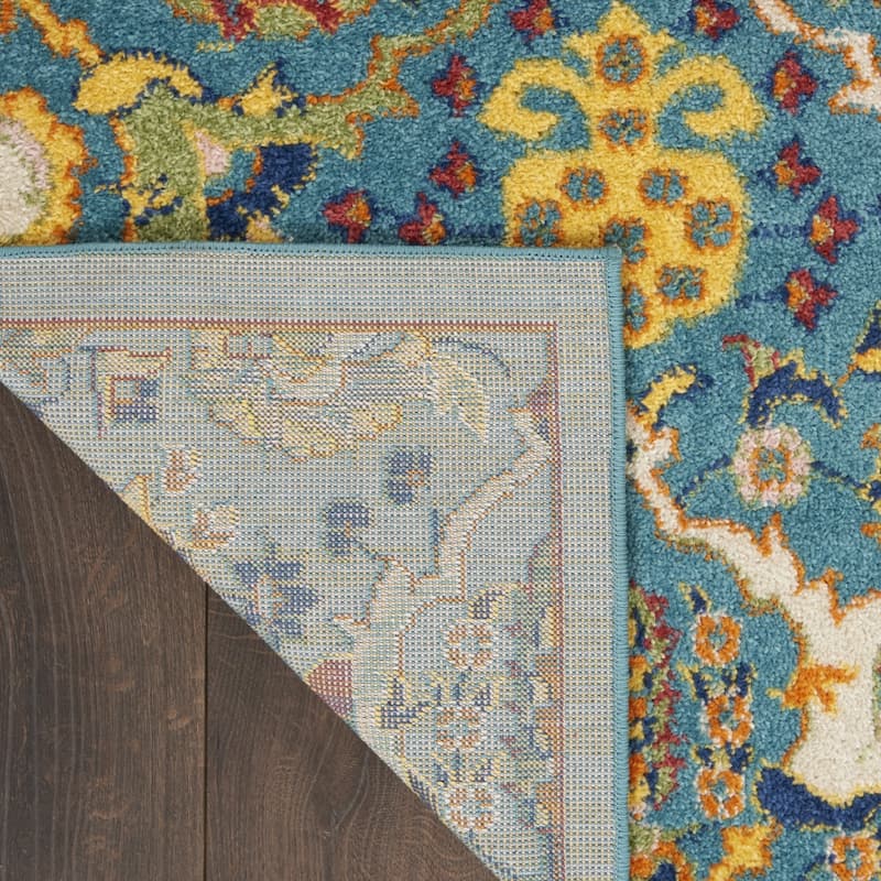 Sinu Power Loomed Floral Area Rug By HomeRoots - 9' x 12'