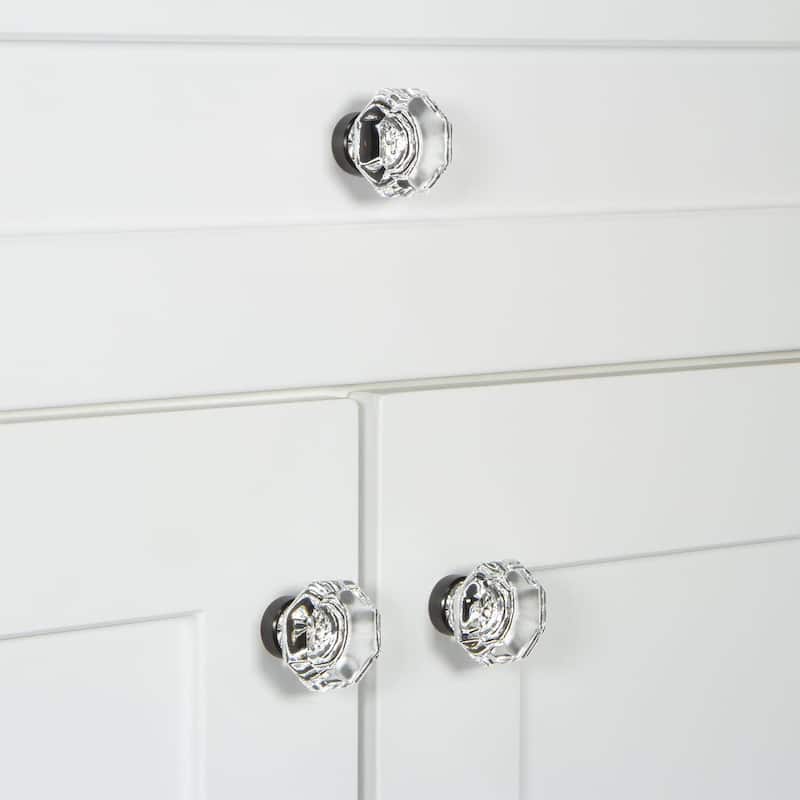 Grandeur CHAM-CRYS-KNOB Chambord 1-3/8" Faceted Geometric Luxury