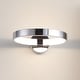 preview thumbnail 1 of 12, Nathaniel 14" Dimmable Integrated LED Metal Wall Sconce, Chrome by JONATHAN Y - One Chrome
