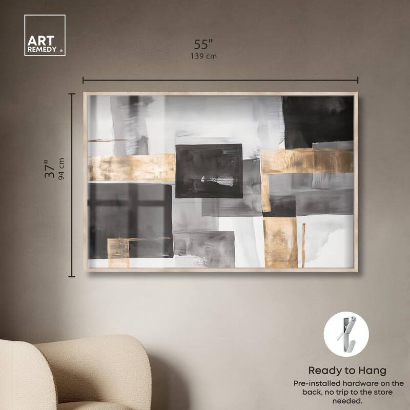 Graphite and Glimmer I Shadowbox by Art Remedy