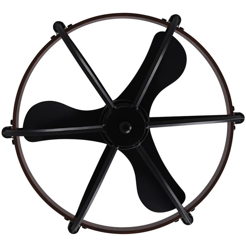 Farmhouse Modern Black LED Dimmable Ceiling Fan with Light and Remote Control 3 ABS Blades DC Motor for Bedroom Living Room