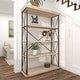 preview thumbnail 41 of 74, Brown Wood 3 Shelves Shelving Unit - 48 x 17 x 34