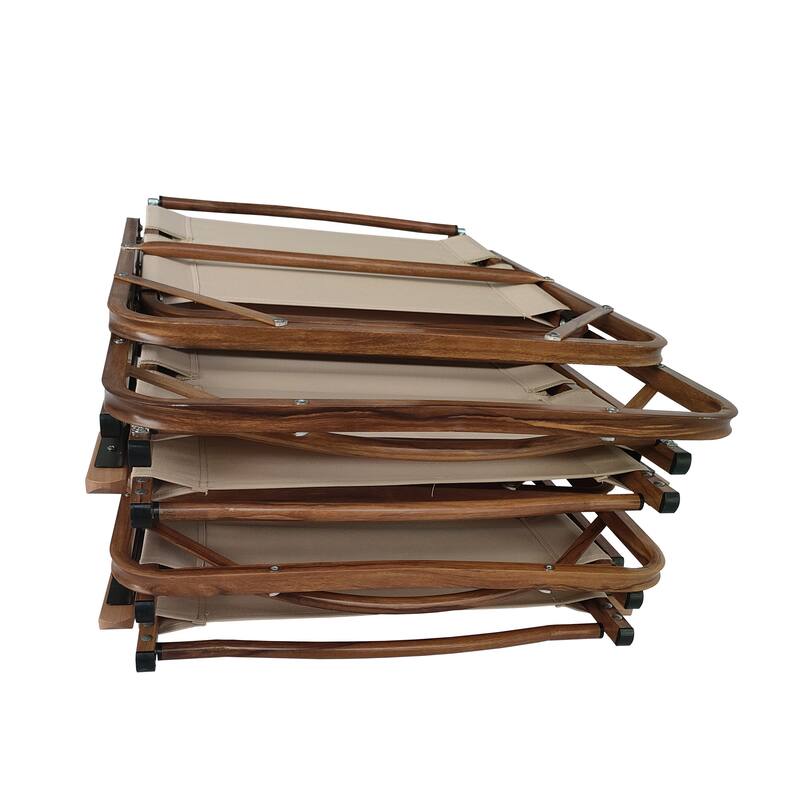 Foldable and Portable Chair with Armrests Aluminium Frame, Travel Kermit Chair Easy to Fold and Carry, Set of 4 for children