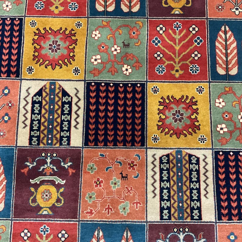 HERAT ORIENTAL Hand-knotted Indo 6' x 12' Bakhtiari Wool Runner - 6' x 12'
