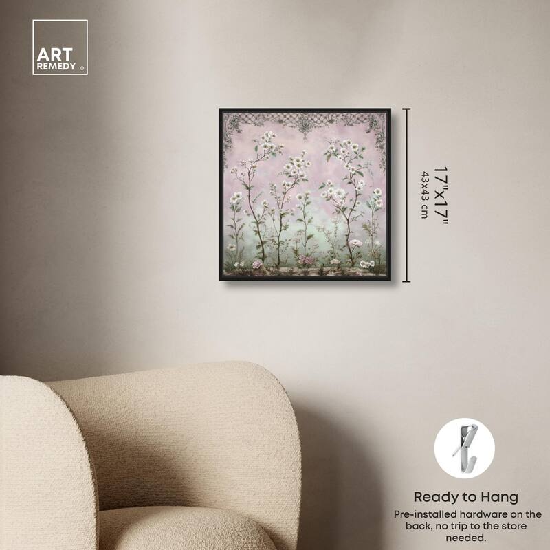 Floral Frieze in Fade Canvas by Art Remedy