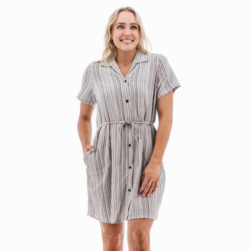 Old Ranch Women's Lupin Striped Dress - XX-Large - Black