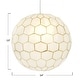 preview thumbnail 4 of 56, Capiz Honeycomb Globe Pendant Light