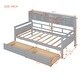 preview thumbnail 8 of 16, Twin size Daybed, Wood Slat Support, with Bedside Shelves and Two Drawers