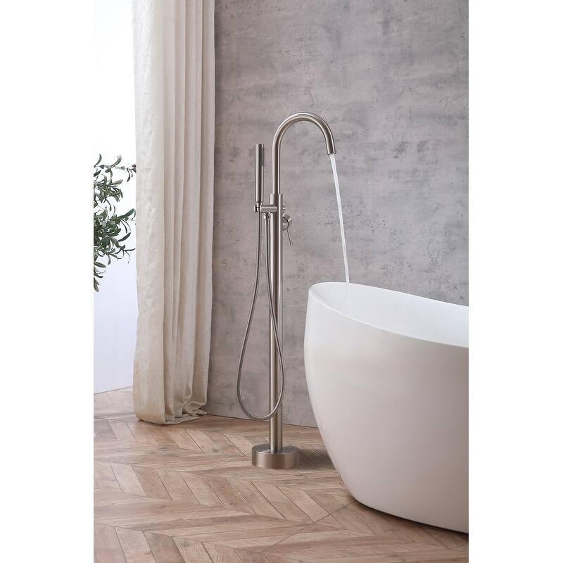 Elegant Lighting FAT-8001 Steven Floor Mounted Clawfoot Tub Filler