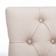 preview thumbnail 6 of 7, SAFAVIEH Dining Nimes Putty Grey Dining Chair - 25"W x 22"D x 37"H