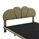preview thumbnail 12 of 28, Full/Queen Size Upholstery LED Floating Bed with Headboard and Support Legs