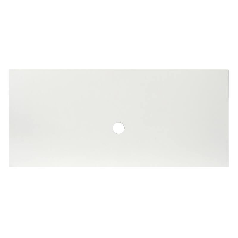 NativeStone Concrete Vanity Top - Vessel Sink Cutout with No Faucet Hole (Top Only)