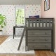 preview thumbnail 29 of 30, Max and Lily Twin-Size Low Loft with Pull-Out Desk and 3-Drawer Dressers
