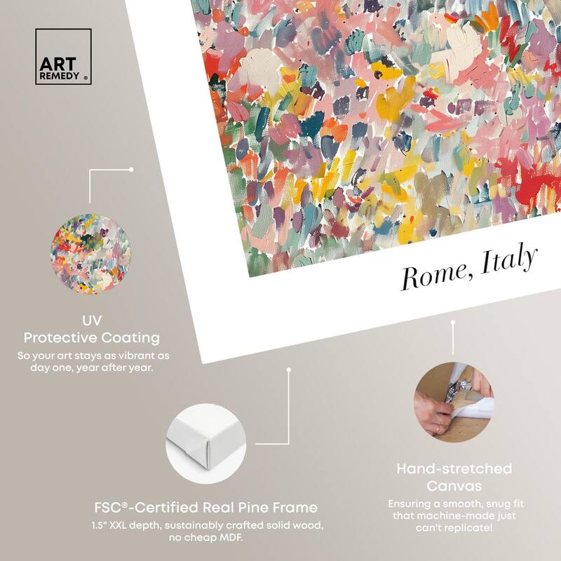 Villa Borghese Canvas by Art Remedy, Gallery Wrapped