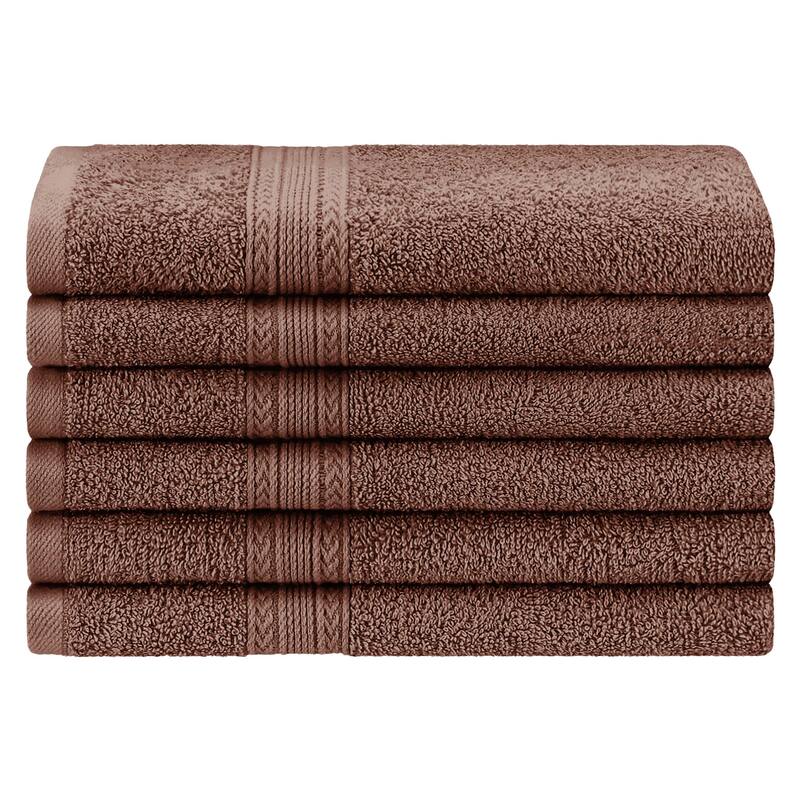 Eco-Friendly Sustainable Cotton Hand Towel by Superior (Set of 6)