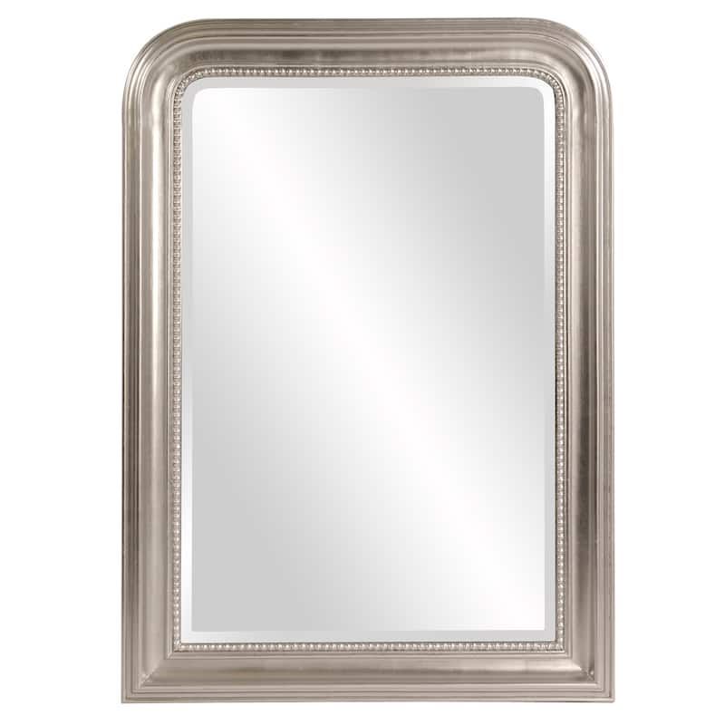 Allan Andrews Arched Metallic Wood Framed Sterling Wall Mirror