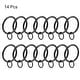 preview thumbnail 2 of 1, Curtain Ring Metal 32mm Inner Dia Drapery Ring for Curtain Rods 14 Pcs