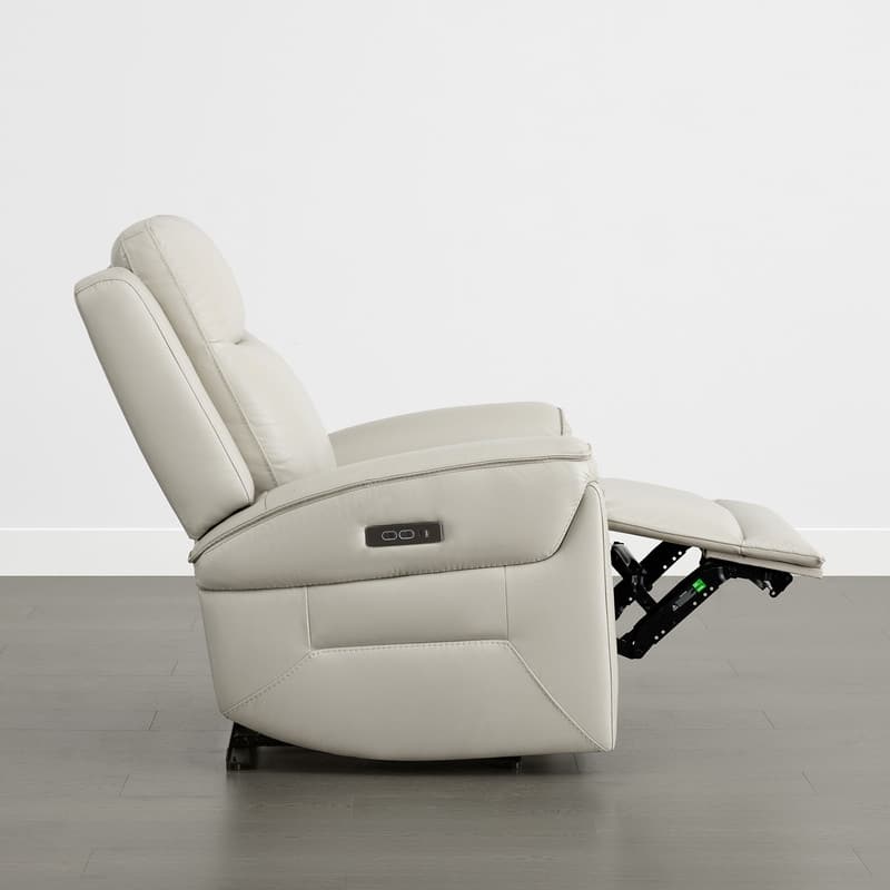 Spruce & Spring Dual Motors Genuine Leather Zero Gravity Recliner with Power Headrest