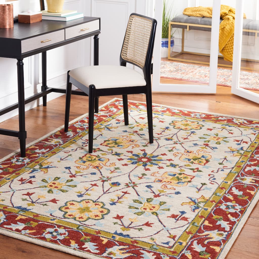 SAFAVIEH Handmade Micro-Loop Sesta Oriental Wool Rug