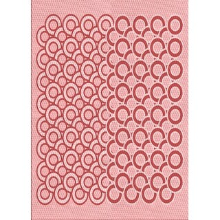 Ahgly Company Machine Washable Transitional Deep Rose Pink Area Rugs ...