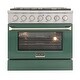 preview thumbnail 22 of 43, KUCHT 36 in. 5.2 cu. ft. Propane Gas Range with Sealed Burners and Convection Oven with interchangeable color door.