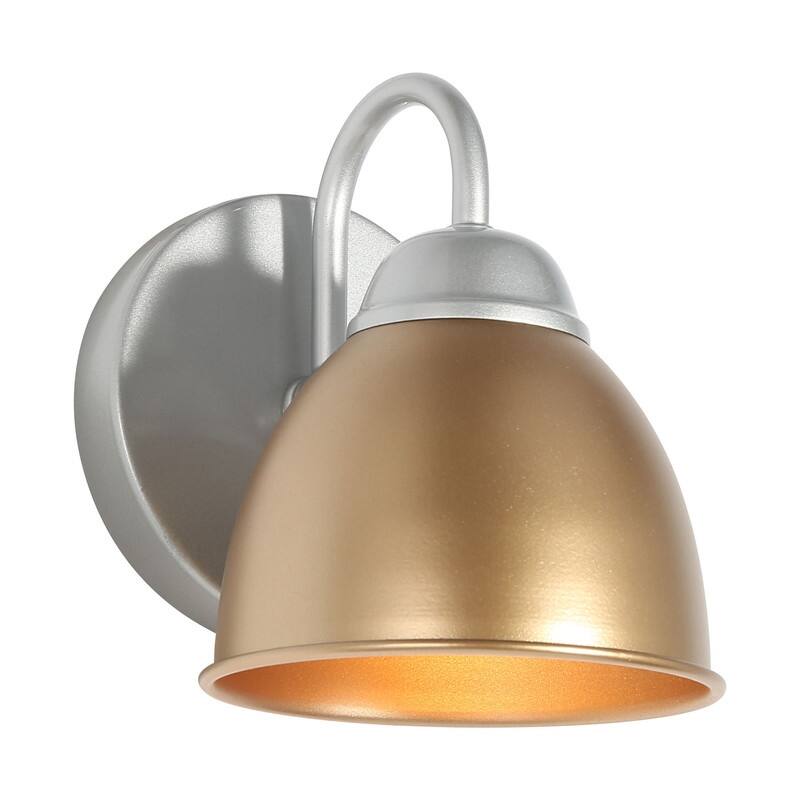 Mid-century Modern Bathroom Vanity Lights Bell Metal Shade Sconces Kitchen Sink Window