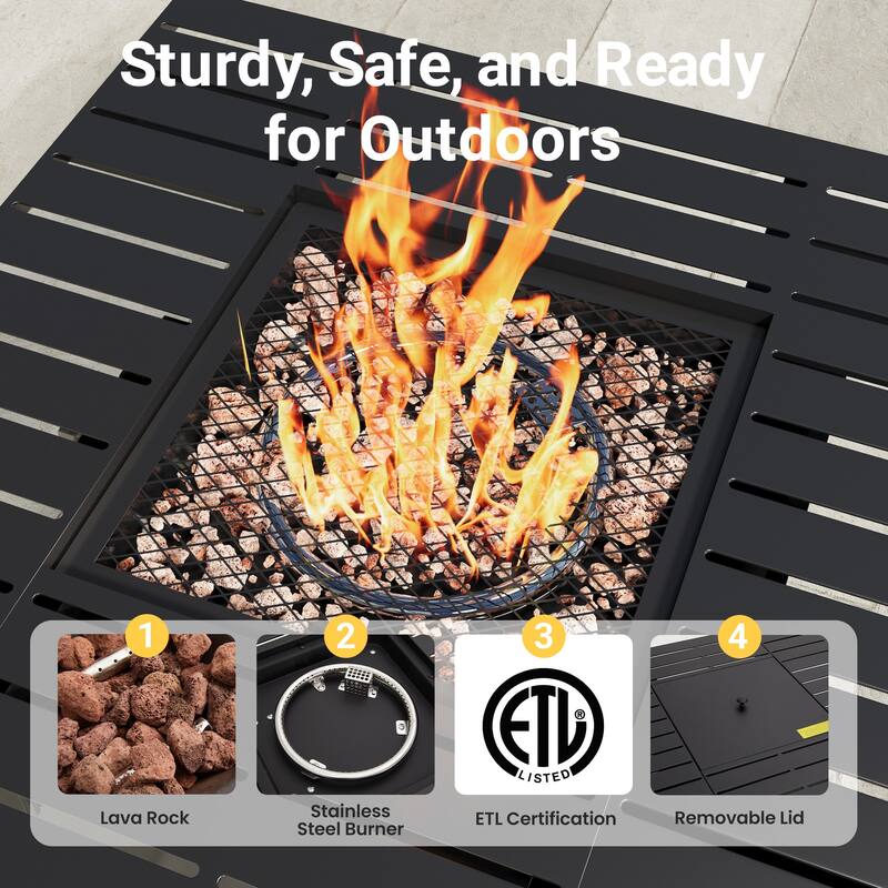30'' Propane Fire Pit Table