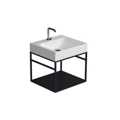WS Bath Collections 3530+9247.31 Cento 19-11/16" Rectangular Metal and