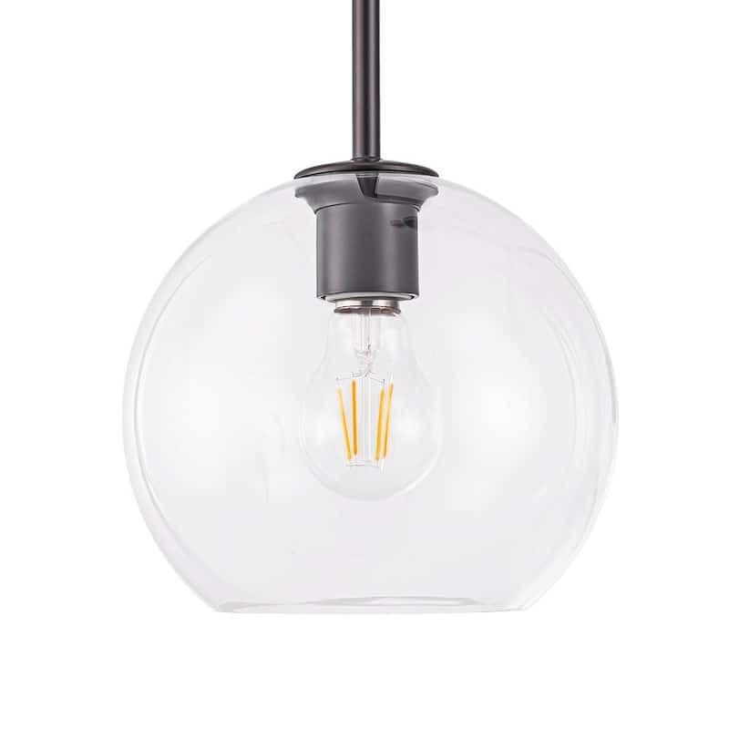 Contemporary Glass Globe 4-Light Sputnik Pendant Chandelier