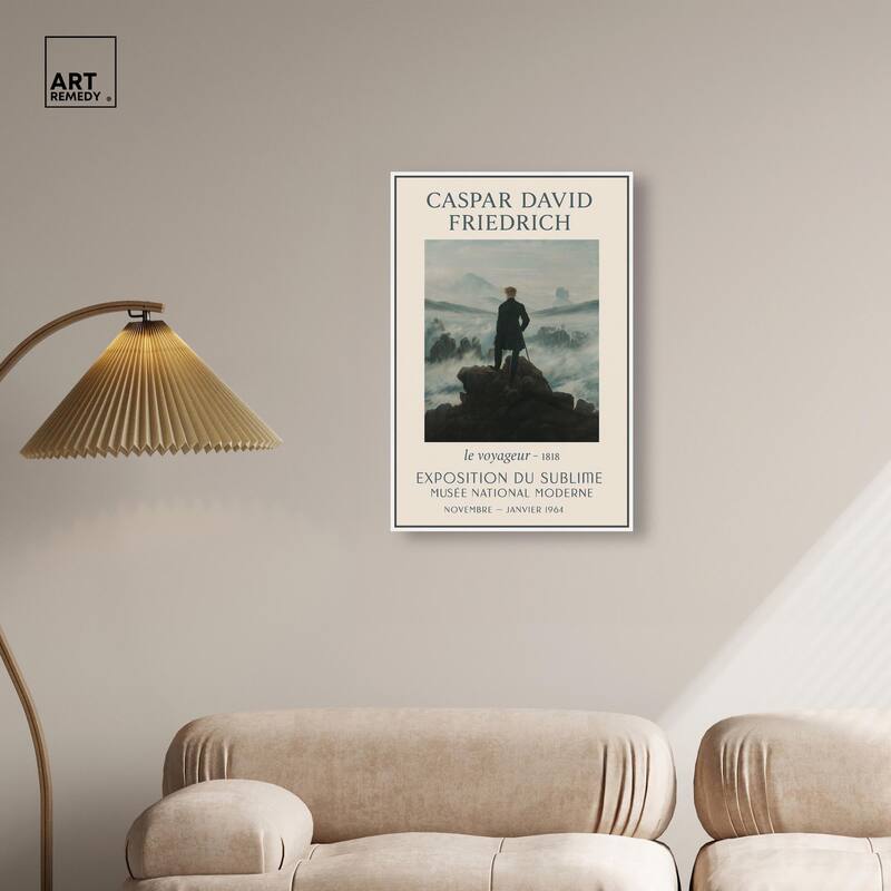 Wanderer Above the Sea of Fog Canvas by Art Remedy