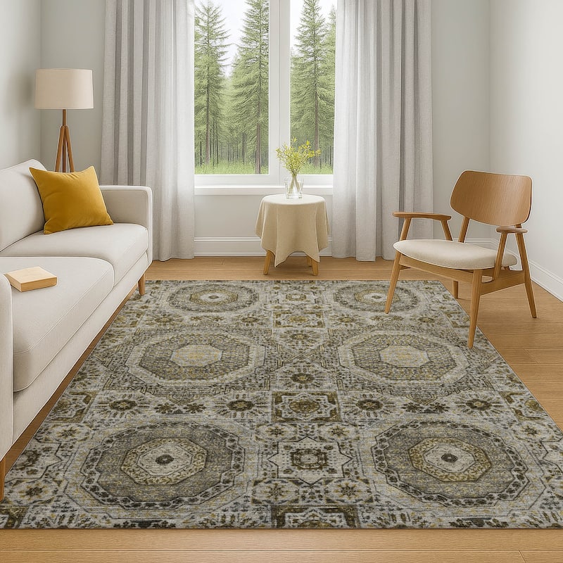Premium Washable Super Soft Vintage Traditional Mayfield Rug