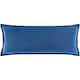 Vianne Solid Cotton Velvet 30-inch Lumbar Throw Pillow - 12"x30" Cover Only - Blue