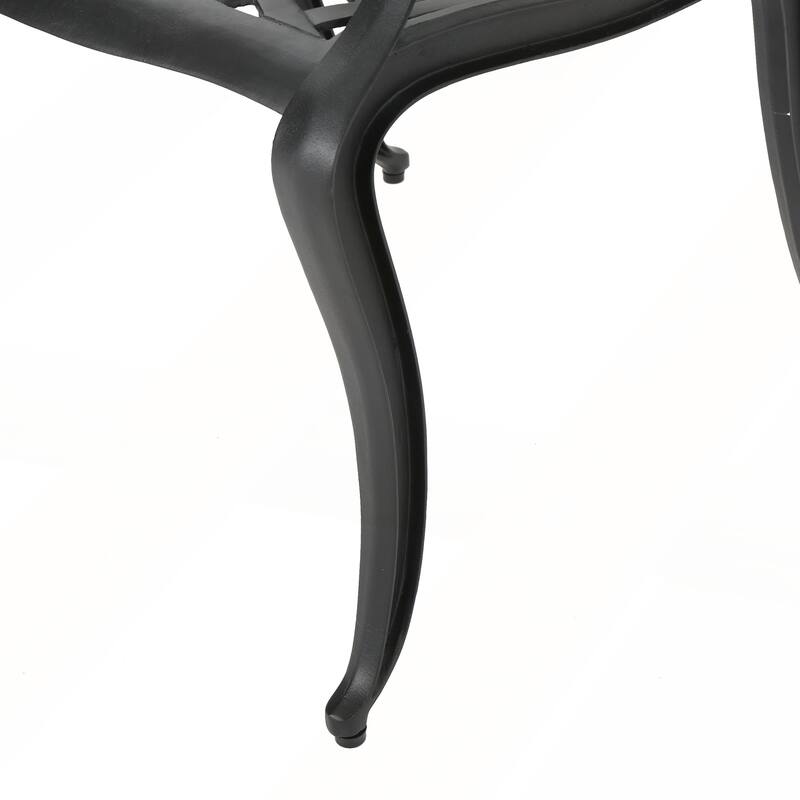 Elegant Cast Aluminum Dining Chairs Weather Resistant Design