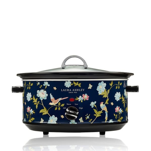 slide 2 of 12, Laura Ashley 6.5L Slow Cooker Navy Blue