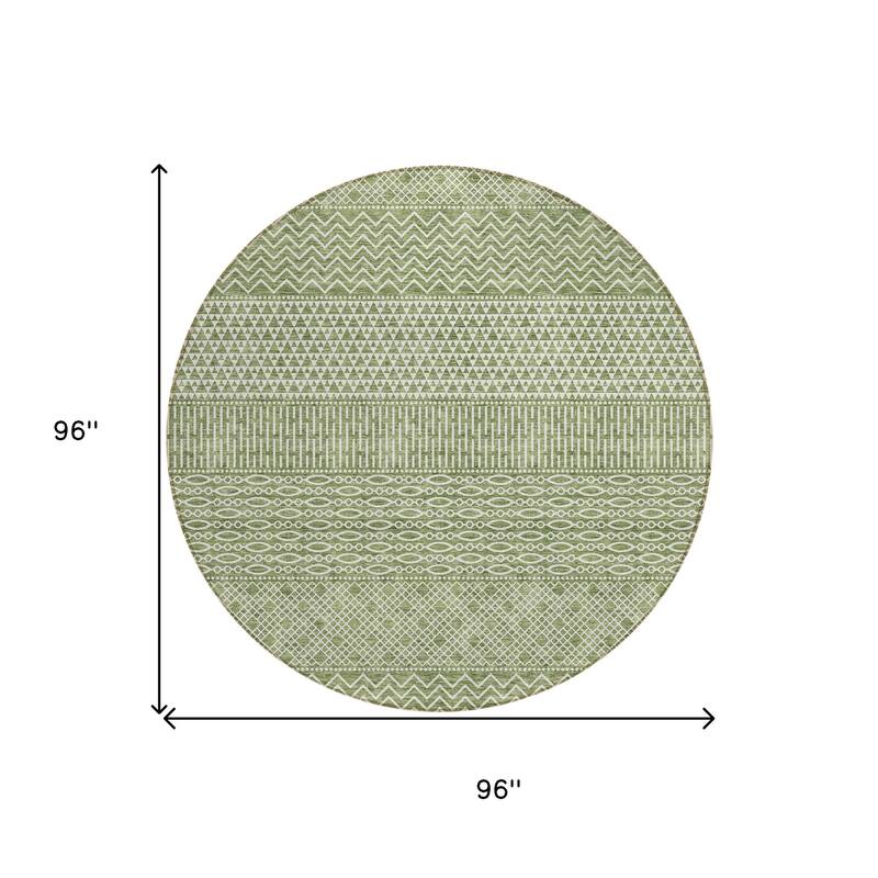 HomeRoots Chevron Modern Rectangle Outdoor Rug
