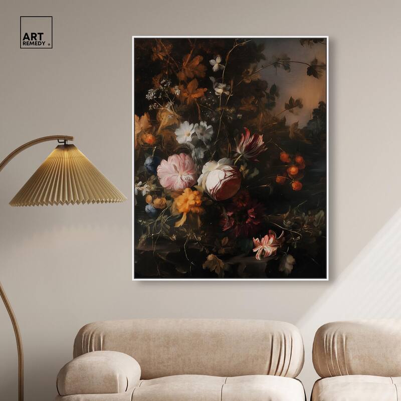 Shadowed Petal Secrets I Canvas by Art Remedy