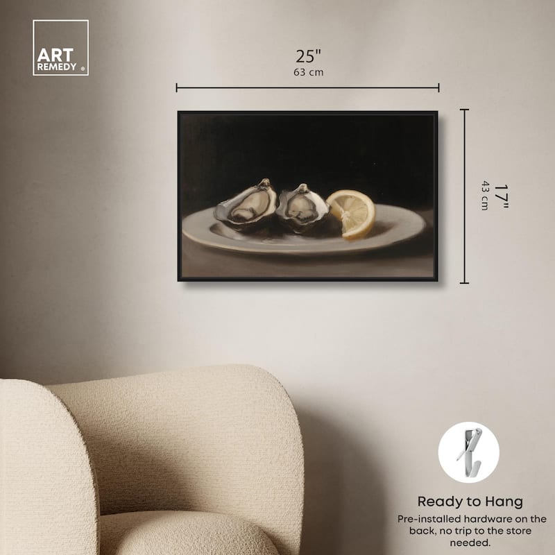 Manet's Oysters Canvas by Art Remedy