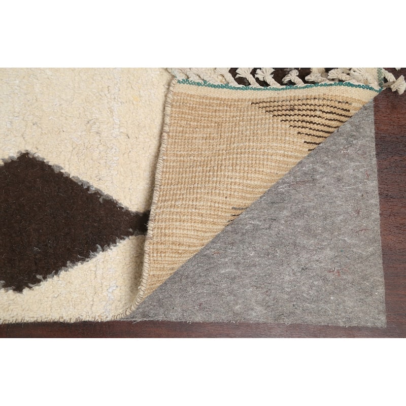 Tribal Oriental Moroccan Area Rug Wool Hand-knotted Living Room Carpet - 9'8" x 14'9"