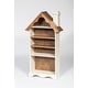 preview thumbnail 1 of 1, Doll House Bookcase No Doors - Provincial Stain and Antique White