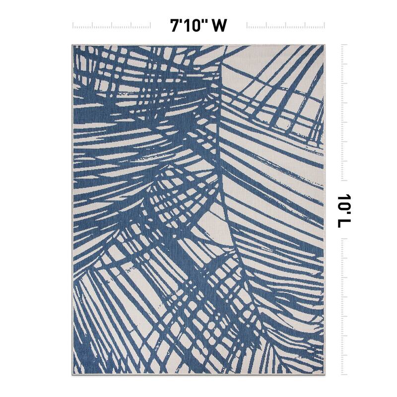World Rug Gallery Nature Inspired Tropical Indoor/Outdoor Area Rug