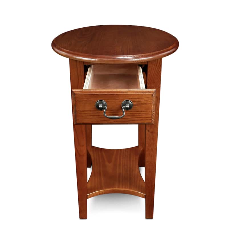 Hardwood Oval Side Table
