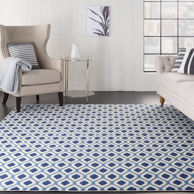 Nourison Grafix Modern Geometric Area Rug